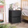 imageMAX Houser Dresser Storage with 3 Drawers Fabric Dresser Tower Vertical Storage Unit for Bedroom Closet Office BlackBlack2