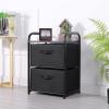 imageMAX Houser Dresser Storage with 3 Drawers Fabric Dresser Tower Vertical Storage Unit for Bedroom Closet Office BlackBlack2