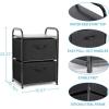 imageMAX Houser Dresser Storage with 3 Drawers Fabric Dresser Tower Vertical Storage Unit for Bedroom Closet Office BlackBlack2