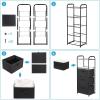imageMAX Houser Dresser Storage with 3 Drawers Fabric Dresser Tower Vertical Storage Unit for Bedroom Closet Office BlackBlack3