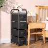 imageMAX Houser Dresser Storage with 3 Drawers Fabric Dresser Tower Vertical Storage Unit for Bedroom Closet Office BlackBlack4