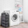imageMAX Houser Dresser Storage with 3 Drawers Fabric Dresser Tower Vertical Storage Unit for Bedroom Closet Office BlackGrey2