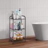 imageMAX Houser Storage Rack with ShelfIndustrial Style Extendable Plant Stand Standing Shelf Units for Kitchen Bathroom OfficeLiving Room Balcony Kitchen Charcoal Gray 3 TierGrey