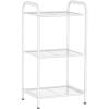 imageMAX Houser Storage Rack with ShelfIndustrial Style Extendable Plant Stand Standing Shelf Units for Kitchen Bathroom OfficeLiving Room Balcony Kitchen Charcoal Gray 3 TierWhite
