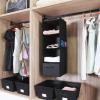 imageMAX Houser 4Shelf Over The Door Hanging Organizer with 2 Metal Hooks4 Pocket Over The Door Wall Mount Storage with Clear Windows for Baby Nursery Bathroom ClosetBedroomDormDiapersKids ToysGrayBlack