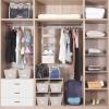imageMAX Houser 4Shelf Over The Door Hanging Organizer with 2 Metal Hooks4 Pocket Over The Door Wall Mount Storage with Clear Windows for Baby Nursery Bathroom ClosetBedroomDormDiapersKids ToysGrayBeige
