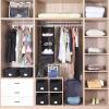 imageMAX Houser 4Shelf Over The Door Hanging Organizer with 2 Metal Hooks4 Pocket Over The Door Wall Mount Storage with Clear Windows for Baby Nursery Bathroom ClosetBedroomDormDiapersKids ToysGrayBlack