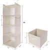 imageMAX Houser 4Shelf Over The Door Hanging Organizer with 2 Metal Hooks4 Pocket Over The Door Wall Mount Storage with Clear Windows for Baby Nursery Bathroom ClosetBedroomDormDiapersKids ToysGrayBeige