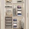imageMAX Houser 4Shelf Over The Door Hanging Organizer with 2 Metal Hooks4 Pocket Over The Door Wall Mount Storage with Clear Windows for Baby Nursery Bathroom ClosetBedroomDormDiapersKids ToysGrayBeige