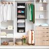 imageMAX Houser 6 Tier Shelf Hanging Closet Organizer Closet Hanging Shelf with 2 Sturdy Hooks for Storage Foldable GreyGrey