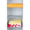 imageMAX Houser 6 Tier Shelf Hanging Closet Organizer Closet Hanging Shelf with 2 Sturdy Hooks for Storage Foldable GreyLight Grey2
