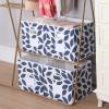 imageMAX Houser Fabric Cloth Storage BinsFoldable Storage Cubes Organizer Baskets with Dual Handles for Home Bedroom StorageSet of 6BeigeAzure