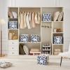 imageMAX Houser Fabric Cloth Storage BinsFoldable Storage Cubes Organizer Baskets with Dual Handles for Home Bedroom StorageSet of 6BeigeAzure