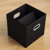 imageMAX Houser Fabric Cloth Storage BinsFoldable Storage Cubes Organizer Baskets with Dual Handles for Home Bedroom StorageSet of 6BeigeBlack