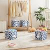 imageMAX Houser Fabric Cloth Storage BinsFoldable Storage Cubes Organizer Baskets with Dual Handles for Home Bedroom StorageSet of 6BeigeBlue