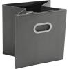 imageMAX Houser Fabric Cloth Storage BinsFoldable Storage Cubes Organizer Baskets with Dual Handles for Home Bedroom StorageSet of 6BeigeGray