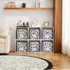 imageMAX Houser Fabric Cloth Storage BinsFoldable Storage Cubes Organizer Baskets with Dual Handles for Home Bedroom StorageSet of 6BeigeGrey 2