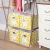 imageMAX Houser Fabric Cloth Storage BinsFoldable Storage Cubes Organizer Baskets with Dual Handles for Home Bedroom StorageSet of 6BeigeYellow 2