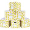 imageMAX Houser Fabric Cloth Storage BinsFoldable Storage Cubes Organizer Baskets with Dual Handles for Home Bedroom StorageSet of 6BeigeYellow 2