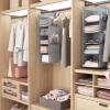 image5Shelf Over The Door Hanging Organizer with 2 Metal Hooks5 Pocket Over The Door Wall Mount Storage with Clear Windows for Baby Nursery Bathroom ClosetBedroomDormBeige2 PackLight Grey