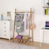 image5Shelf Over The Door Hanging Organizer with 2 Metal Hooks5 Pocket Over The Door Wall Mount Storage with Clear Windows for Baby Nursery Bathroom ClosetBedroomDormBeige2 PackLight Grey