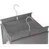 image5Shelf Over The Door Hanging Organizer with 2 Metal Hooks5 Pocket Over The Door Wall Mount Storage with Clear Windows for Baby Nursery Bathroom ClosetBedroomDormBeige2 PackLight Grey