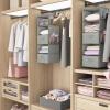 image5Shelf Over The Door Hanging Organizer with 2 Metal Hooks5 Pocket Over The Door Wall Mount Storage with Clear Windows for Baby Nursery Bathroom ClosetBedroomDormBeige2 PackLight Grey