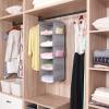 image5Shelf Over The Door Hanging Organizer with 2 Metal Hooks5 Pocket Over The Door Wall Mount Storage with Clear Windows for Baby Nursery Bathroom ClosetBedroomDormBeige2 PackLight Grey