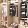 image5Shelf Over The Door Hanging Organizer with 2 Metal Hooks5 Pocket Over The Door Wall Mount Storage with Clear Windows for Baby Nursery Bathroom ClosetBedroomDormBeige2 PackGrey