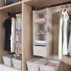 imageMAX Houser 4Shelf Hanging Closet Organizer and 4Shelf Over The Door Hanging Organizer with 2 Metal HooksBeige