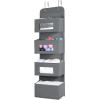 imageMAX Houser 4Shelf Over The Door Hanging Organizer Gray4Shelf Hanging Closet Organizer Grey