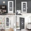 imageMAX Houser 4Shelf Over The Door Hanging Organizer Gray4Shelf Hanging Closet Organizer Grey
