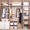 imageMAX Houser 65 Tier Shelf Hanging Closet Organizer Closet Hanging Shelf with 2 Sturdy Hooks for Storage Foldable