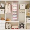 imageMAX Houser 65 Tier Shelf Hanging Closet Organizer Closet Hanging Shelf with 2 Sturdy Hooks for Storage Foldable