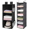 imageMAX Houser Hanging Closet Organizer Hanging Sweater OrganizerFoldable Hanging Shelves for Closet