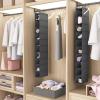 imageMAX Houser 10Shelf Hanging Shoe Shelf Organizer Hanging Shoe Storage for ClosetPack of 2 BlackAshy