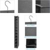 imageMAX Houser 10Shelf Hanging Shoe Shelf Organizer Hanging Shoe Storage for ClosetPack of 2 BlackAshy