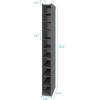 imageMAX Houser 10Shelf Hanging Shoe Shelf Organizer Hanging Shoe Storage for ClosetPack of 2 BlackAshy