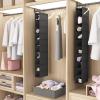imageMAX Houser 10Shelf Hanging Shoe Shelf Organizer Hanging Shoe Storage for ClosetPack of 2 BlackBlack