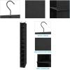 imageMAX Houser 10Shelf Hanging Shoe Shelf Organizer Hanging Shoe Storage for ClosetPack of 2 BlackBlack