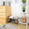 imageMAX Houser 2Tier Metal Shoe Rack Free Standing Shoe Storage Organizer Wire Grid Shoe Tower for Closet Bedroom Entryway GunmetalMetal Gunmetal