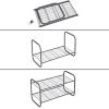 imageMAX Houser 2Tier Metal Shoe Rack Free Standing Shoe Storage Organizer Wire Grid Shoe Tower for Closet Bedroom Entryway GunmetalMetal Gunmetal
