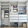 imageMAX Houser 3 Tier Shelf Hanging Closet Organizer Space SaverCloset Hanging Shelf with 2 Sturdy Hooks for Storage Foldable GreyGrey2
