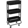 imageMAX Houser 3Tier Rolling Utility Cart with Caster Wheels