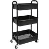 imageMAX Houser 3Tier Rolling Utility Cart with Caster Wheels