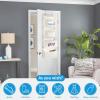 imageMAX Houser 5Shelf Hanging Closet Organizer and 4Shelf Over The Door Hanging Organizer with 2 Metal HooksBeige