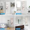 imageMAX Houser 5Shelf Hanging Closet Organizer and 4Shelf Over The Door Hanging Organizer with 2 Metal HooksBeige