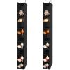 imageMAX Houser 10Shelf Hanging Shoe Shelf Organizer Hanging Shoe Storage for ClosetPack of 2 BlackBlack2