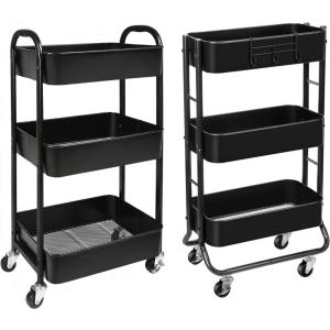 imageMAX Houser 3Tier Rolling Utility Cart with Caster Wheels