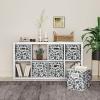 imageMAX Houser Storage Bins Cubes Baskets Containers with Dual Handles for Home Closet Bedroom Drawers Organizers Foldable Set of 6 BrownAshy